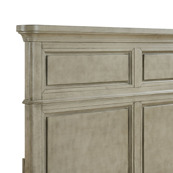 Whit-Ash Panel Bed