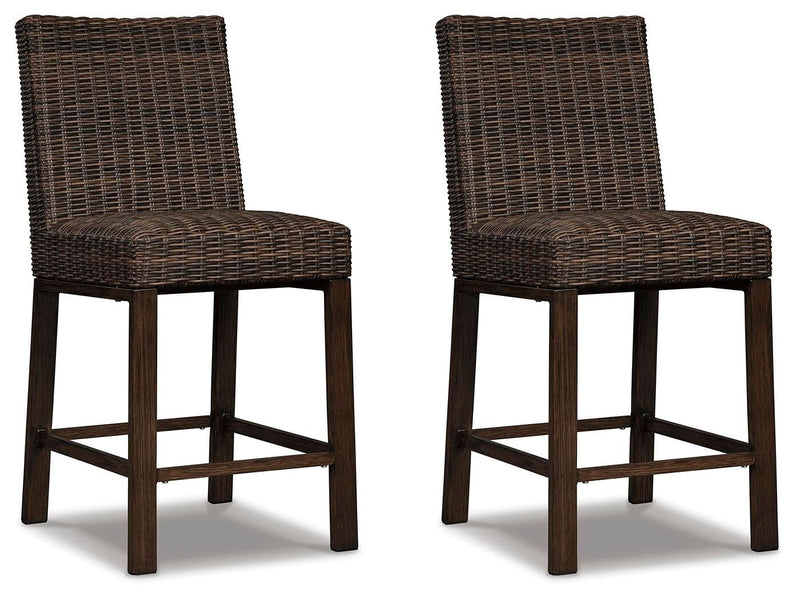 Paradise Trail - Barstool (Set of 2) - Medium Brown