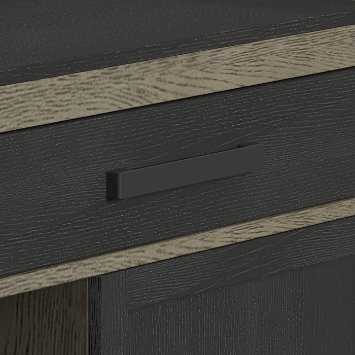 Jemma - Bar Table With Light - Gray And Dark Espresso