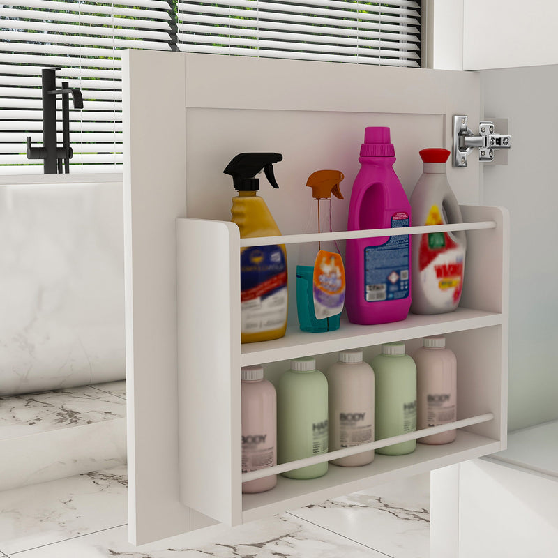 43" Bathroom Vanity, Multi Functional Cabinet - White