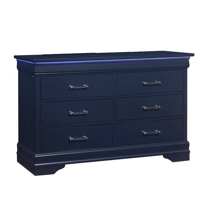 Charlston - 5 Piece Bedroom Set With LED Headboard