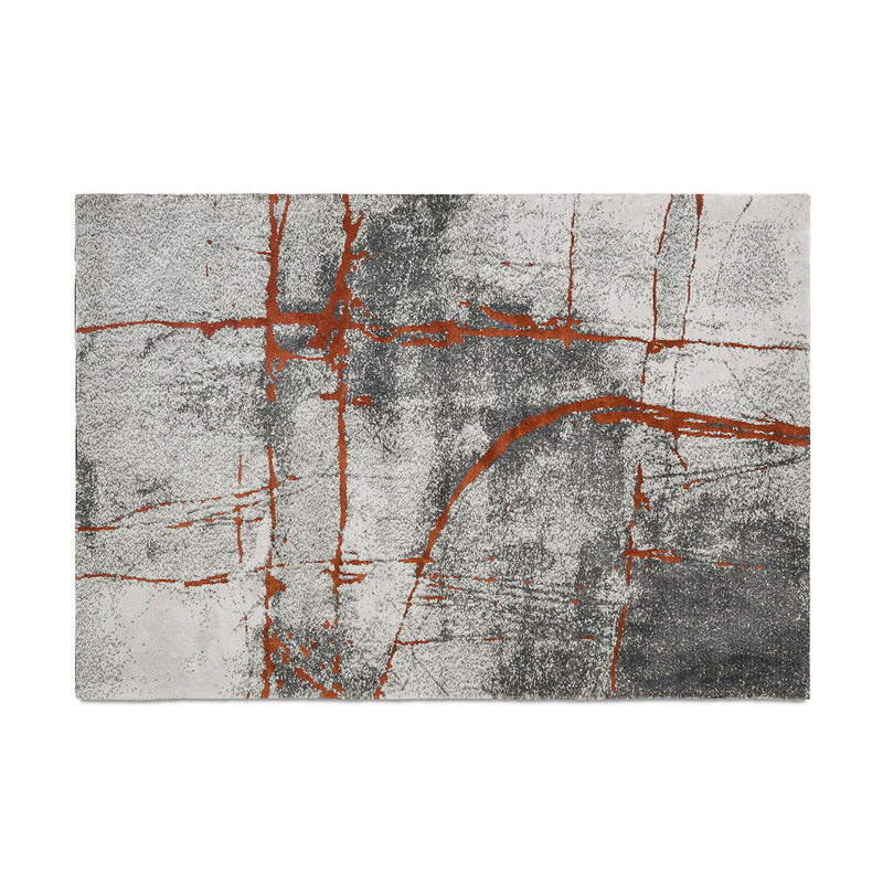 Quarry - 5' X 6.5' Abstract Area Rug - Gray