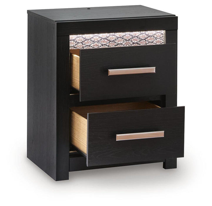 Brizmore - Two Drawer Night Stand - Black