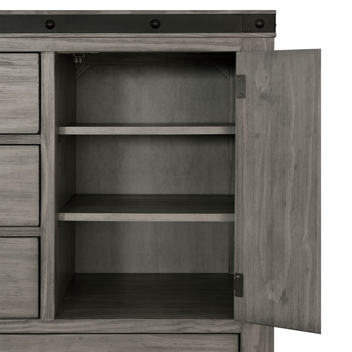 Wade - 5-Drawer Gentlemen Chest - Black Finish