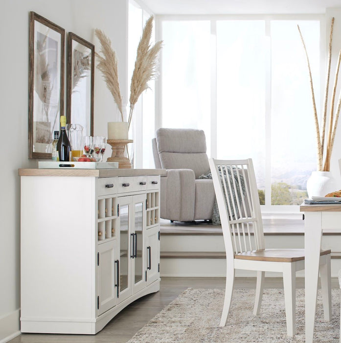 Americana Modern Dining - Spindle Back Dining Chair (Set of 2) - Cotton White