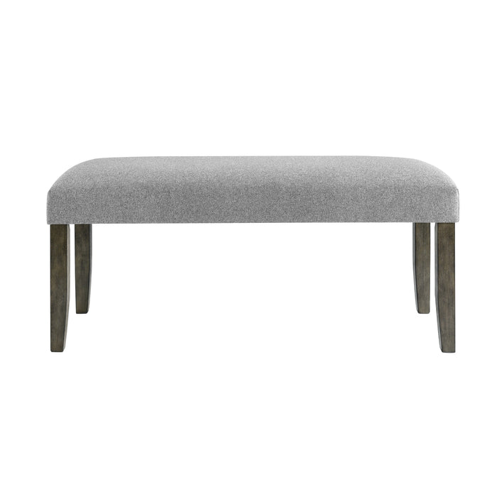 Steve Silver Emily Backless Bench in Mossy Grey