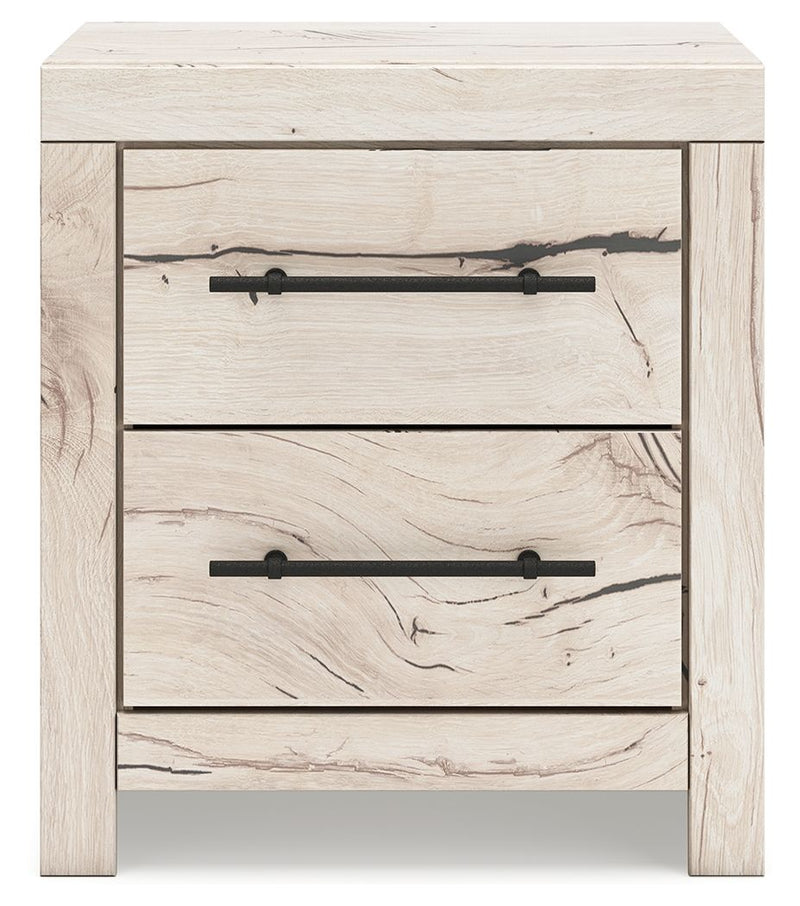 Lawroy - Two Drawer Night Stand - Light Natural