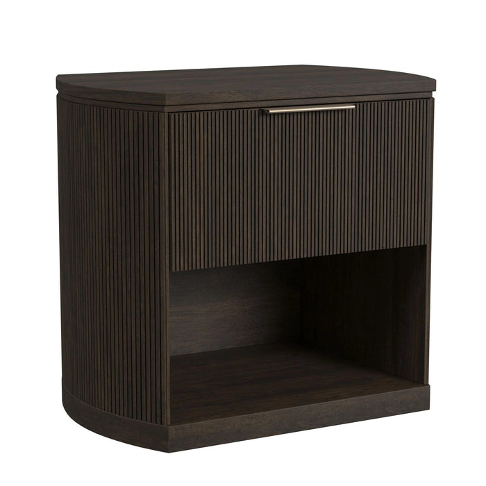 Sylvie Wall Bed Bedroom Set in Dark Brown