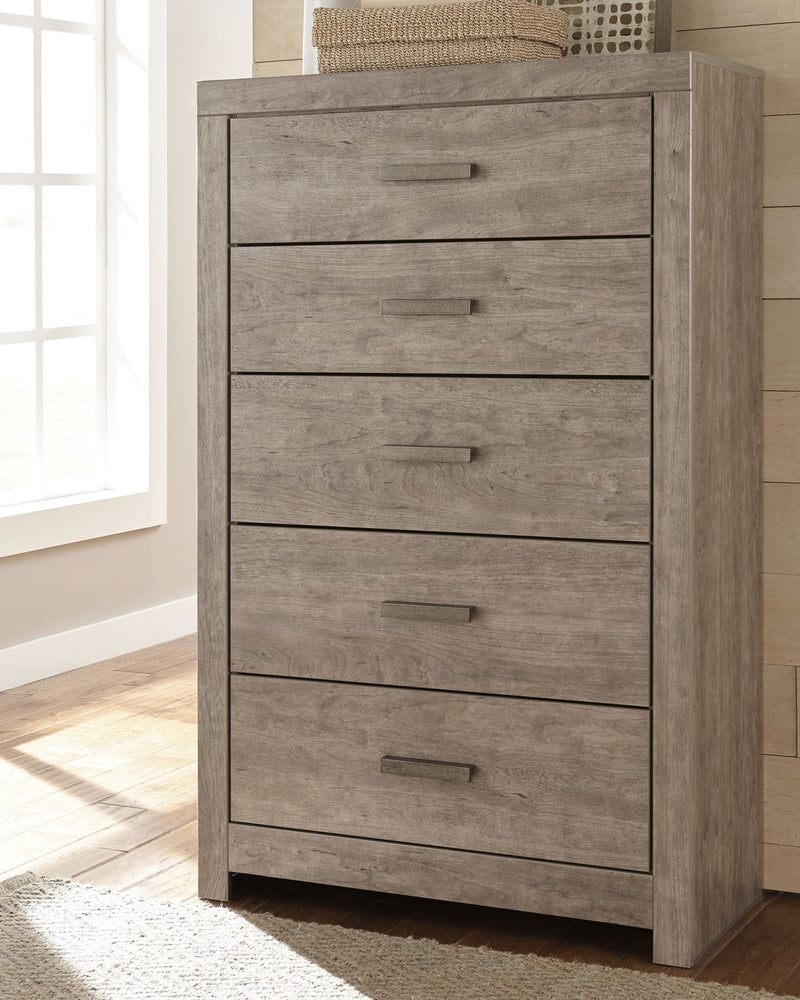 Culverbach - Five Drawer Chest - Gray