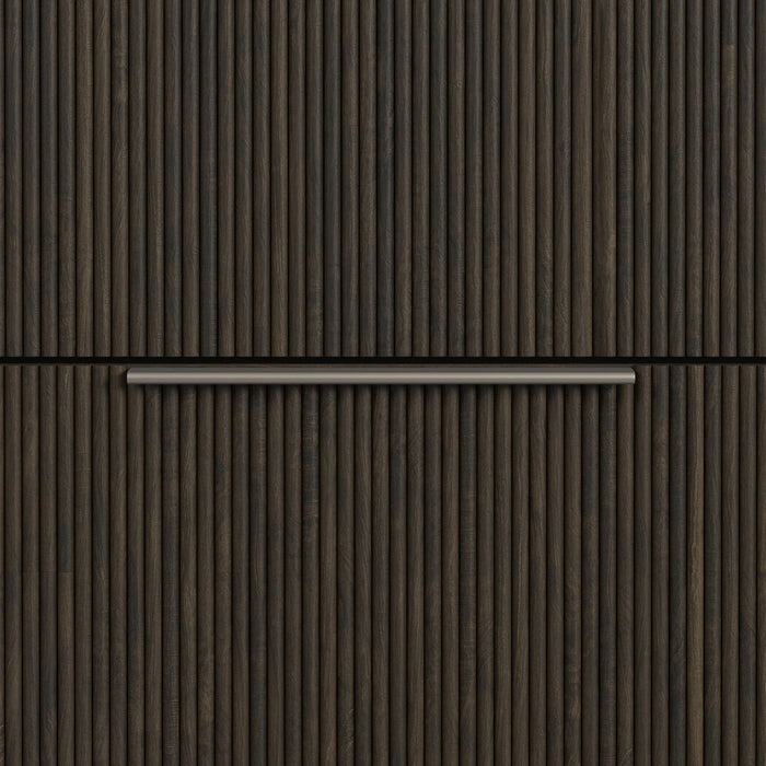 Sylvie 1-Drawer Nightstand with Touch Light in Dark Brown LED