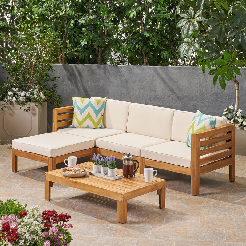 Cambridge - L Shape Sofa Set - Beige