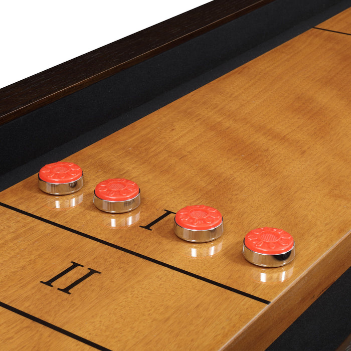 Titus - 108" Shuffleboard Table - Brown