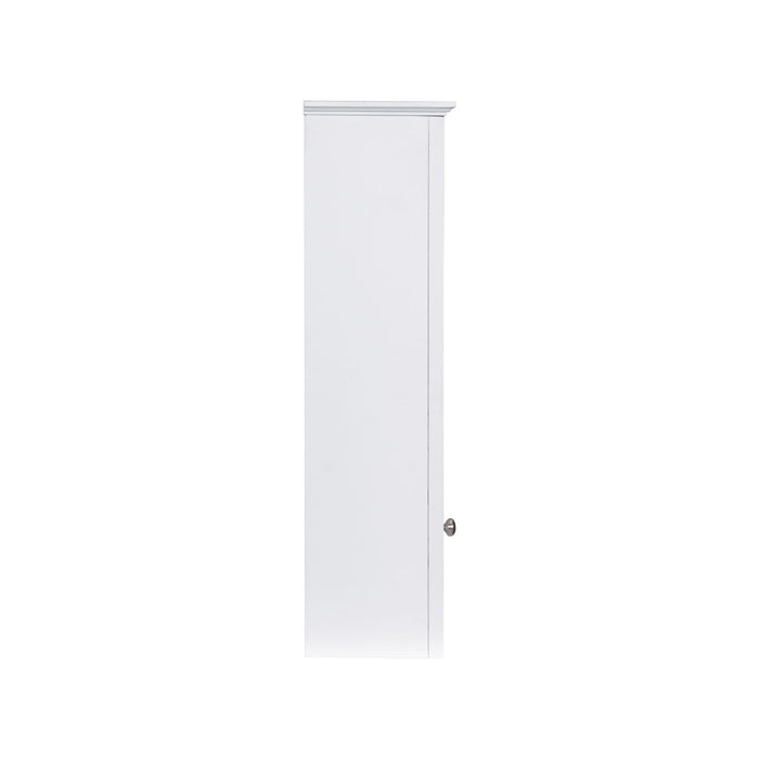 Bathroom Vanity With Top Sink, 2 Doors And 3 Drawers, Freestanding Set With Mirror Cabinet
