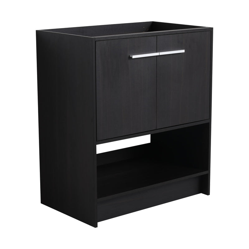 Modern Bathroom Vanity With Ceramic Sink, Freestanding Cabinet, Soft Closing Doors