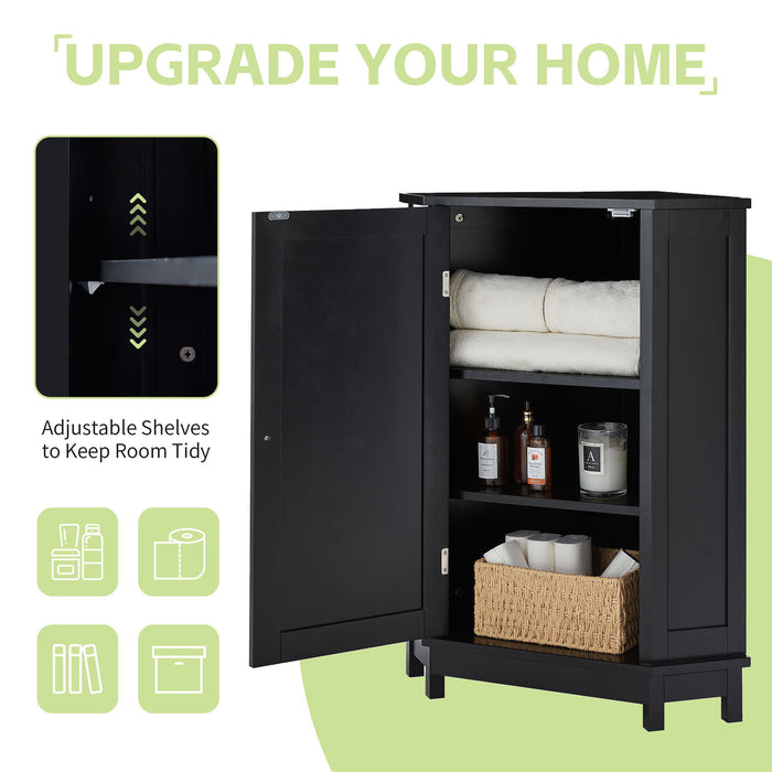 Bathroom Cabinet Triangle Corner Storage Cabinet With Adjustable Shelf Modern Style