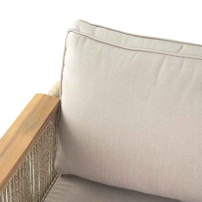 Sumbawa - Outdoor Club Chair - Teak / Beige