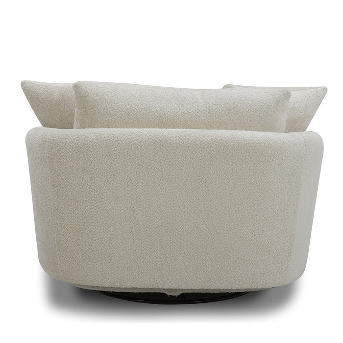 Boomer - Large Swivel Chair with 2 Pillows