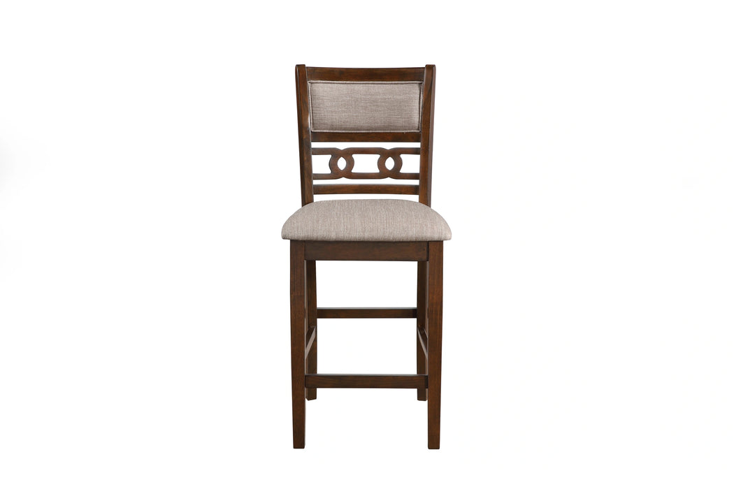 Gia 5 Pc 42" Square Counter Table & 4 Chairs-Cherry