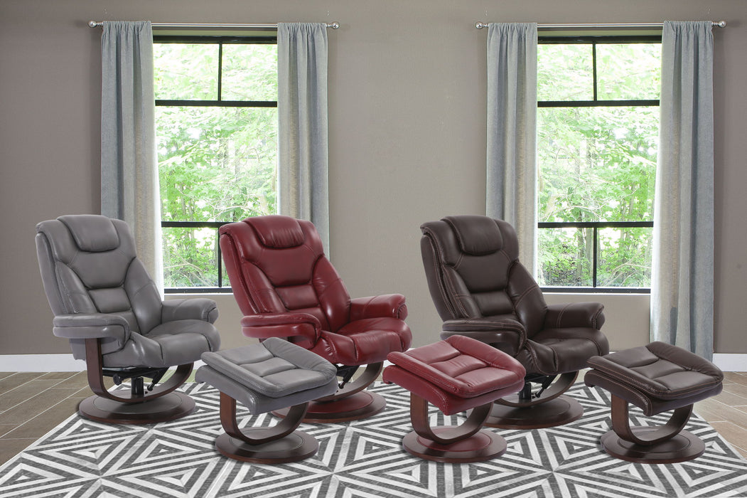 Monarch - Manual Reclining Swivel Chair and Ottoman