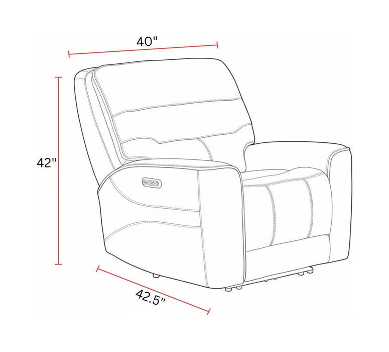 Lawson - Power Zero Gravity Recliner P2 - Sydney Brunette