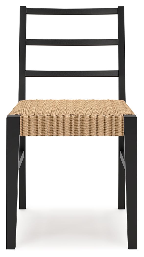 Isanti - Dining Room Side Chair (Set of 2) - Light Brown / Black