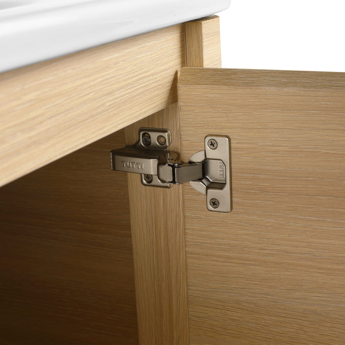 Freestanding Bathroom Vanity With Sink & 2 Soft Close Doors
