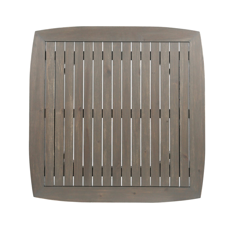 Modern Indoor Square Acacia Wood Dining Table With Toothpick Leg Design