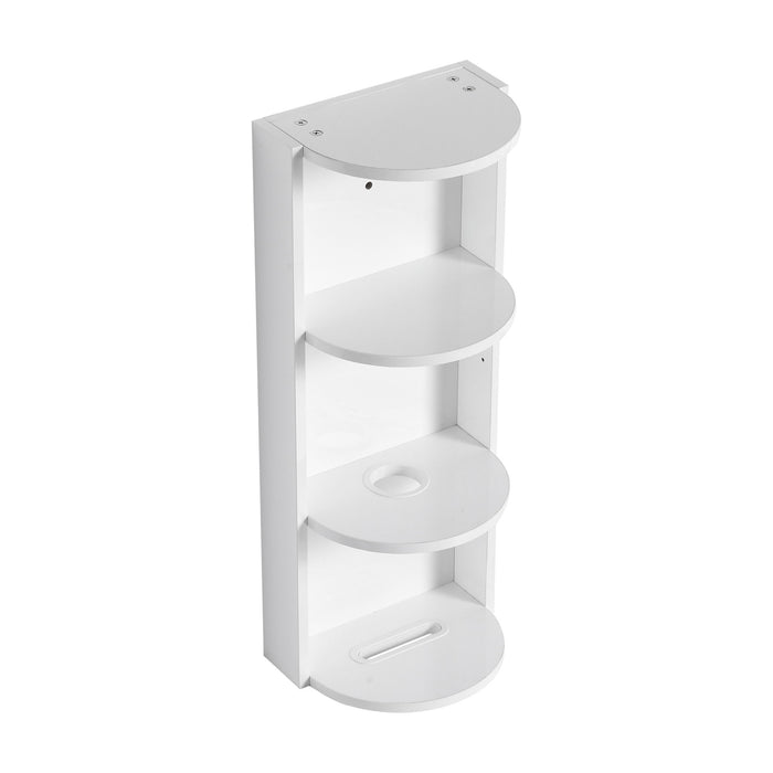 Wall Mounted Bathroom Vanity With Sink And Storage Rack, Soft Close Doors