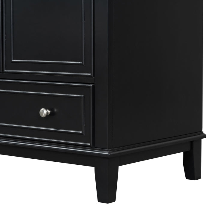 Modern Bathroom Vanity With Sink Combo, Multi Functional Cabinet With Doors And Drawer