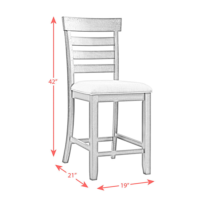 Colorado - Counter Side Chair With Cushion Seat (Set of 2) - Charcoal