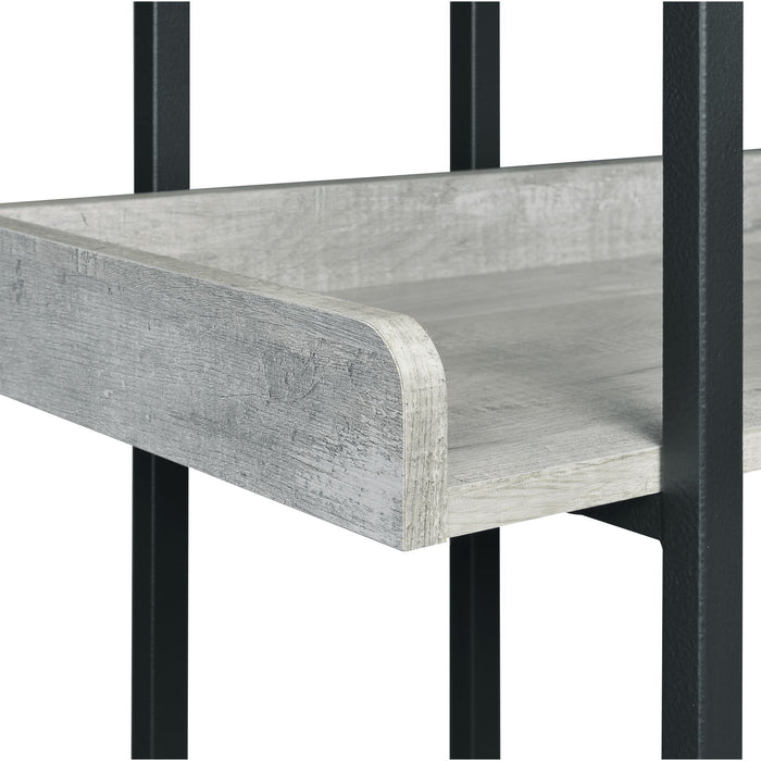 Preston - 2 Piece Desk And Bookshelf Set - Gray