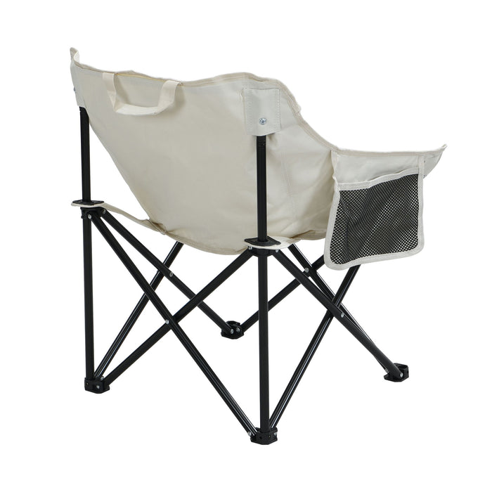 Portable Folding Camping Chairs With Carry Bag (Set of 2)