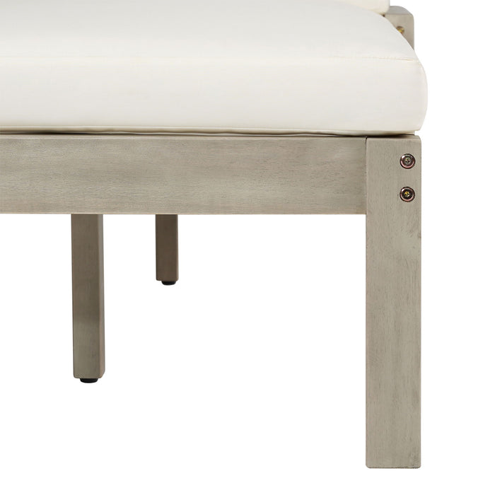 Outdoor Chaise Lounge With 5 Position Adjustable Backrest (Set of 2)