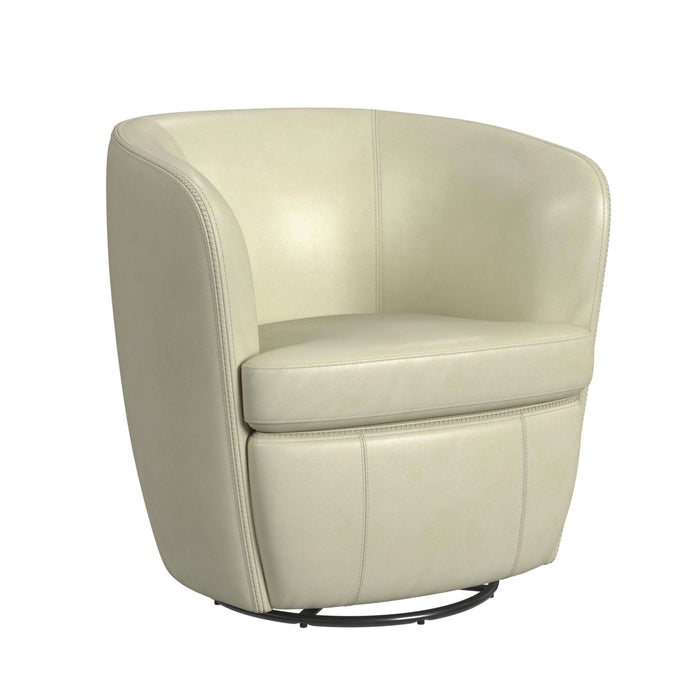 Vito Swivel Chair in Pebble Cream