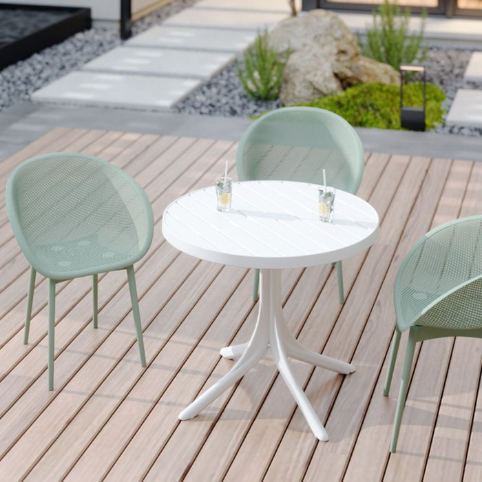 2 Piece Durable Single Chair With Hollow Out Design