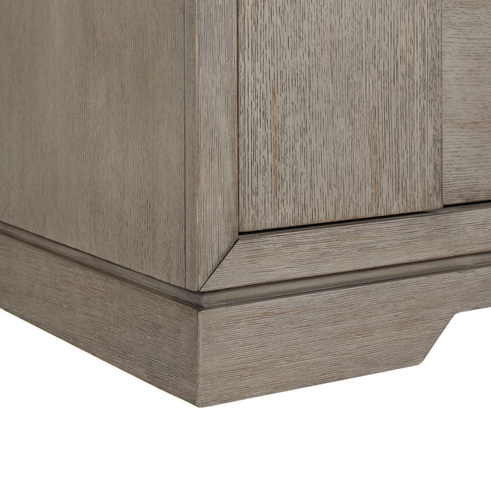 Kelis - 3 Drawer Nightstand With USB - Gray