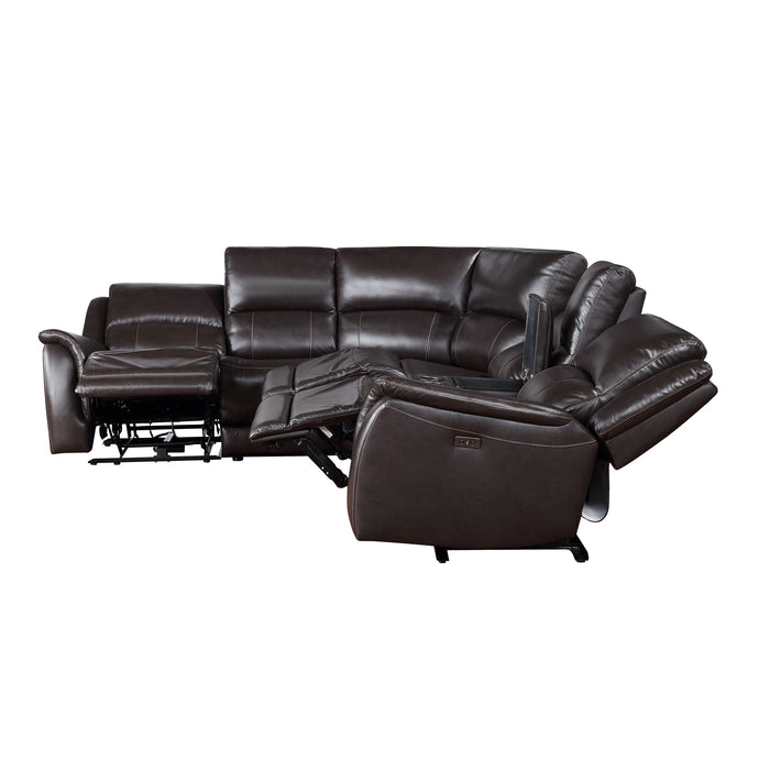 Alexandria - Leather Power Sectional