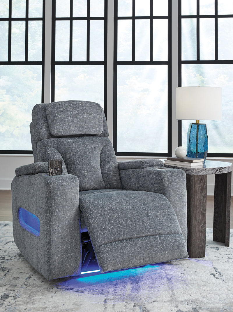 Studio Cave - Power Recliner - Steel