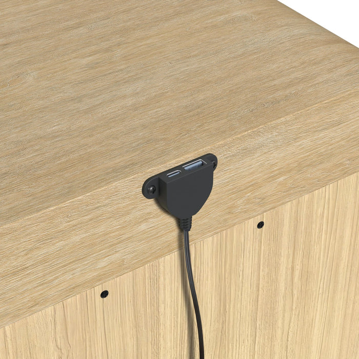 Ridgemont 2-Drawer Nightstand with USB