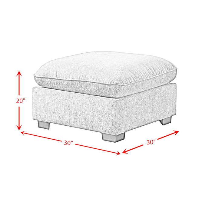 Deville - Modular Ottoman - Nova Gray