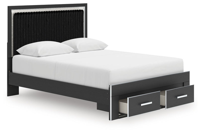 Zuraleus - Upholstered Panel Platform Storage Bed