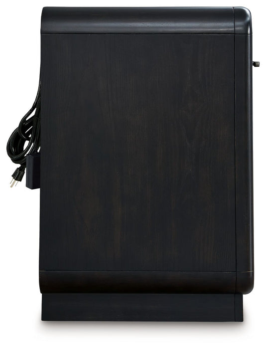 Rowanbeck - One Drawer Night Stand - Black