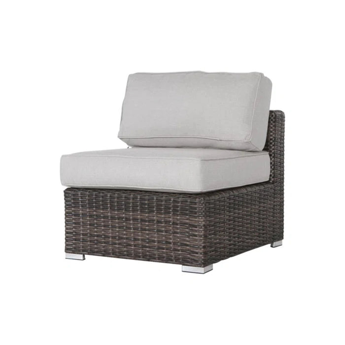 Stylish Rattan Wicker Person Seating Group With Premium Sunbrella Cushions Perfect For Outdoor Entertaining