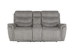 Kamari Console Loveseat W/Pwr Hr & Fr-Gray
