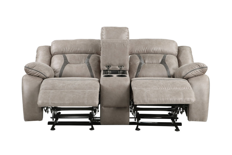 Tyson - Reclining Glider Console - Gray
