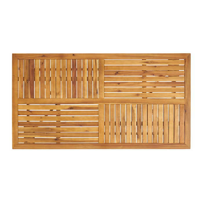 Outdoor Hermosa 7 Piece Wood Dining Set With Cushions - Teak