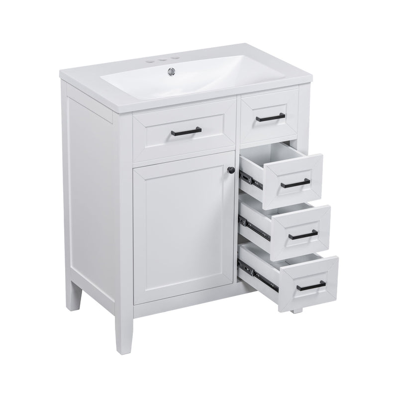 Modern Bathroom Vanity With Sink Combo, 3 Drawers
