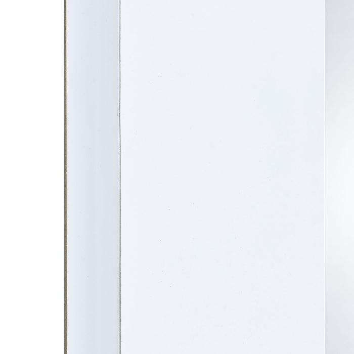 Lindy - Floor Mirror - Glossy White