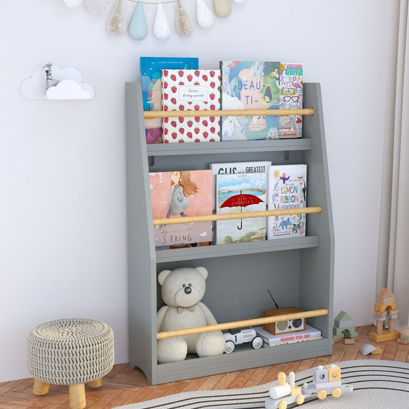3 Tier Book Shelf, Compact Storage For Bedrooms