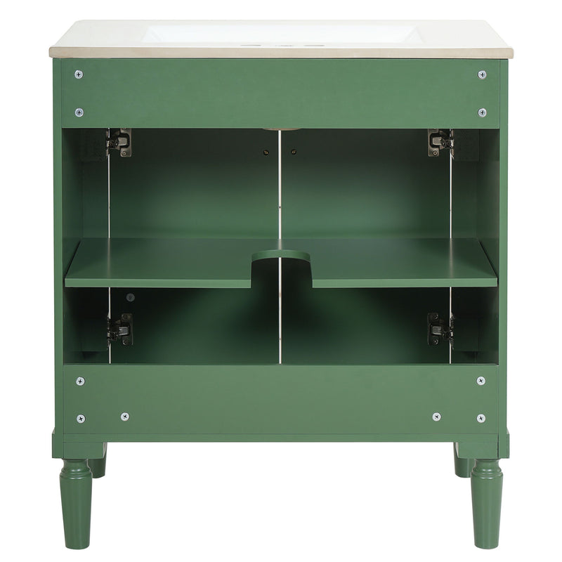Bathroom Vanity Cabinet With Sink, Soft Close Doors, Storage Cabinet